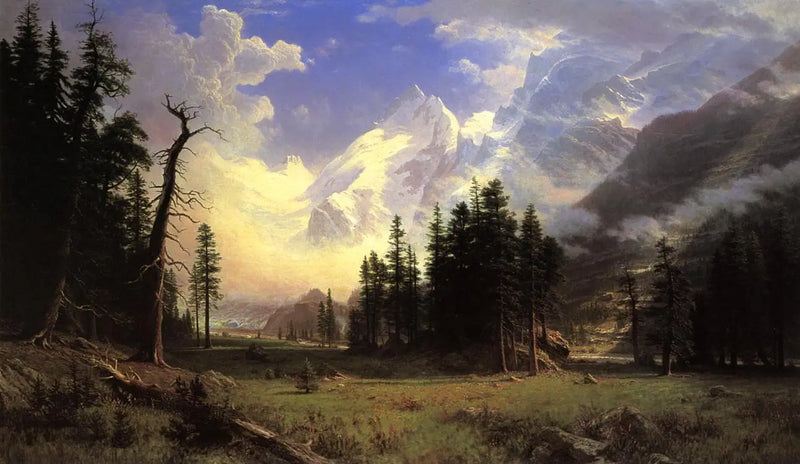 El glaciar de Morteratsch Alta-Engadina Valle Pontresina - Albert Bierstadt
