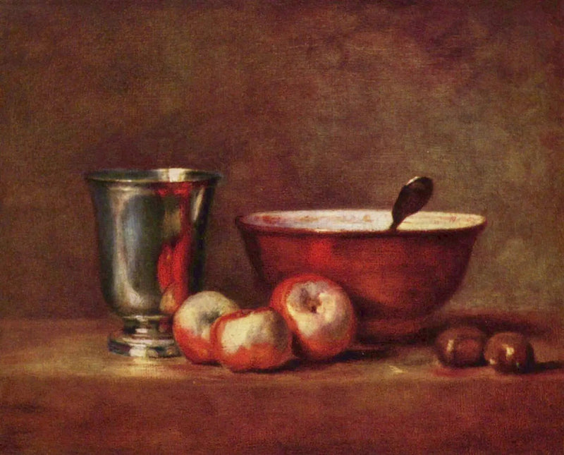 El vaso de plata - Jean Simeón Chardin
