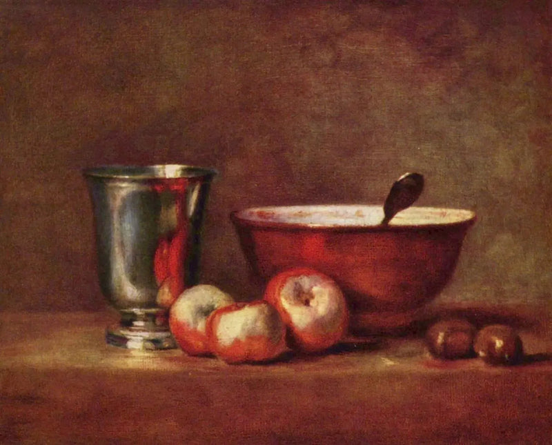 El vaso de plata - Jean Simeón Chardin