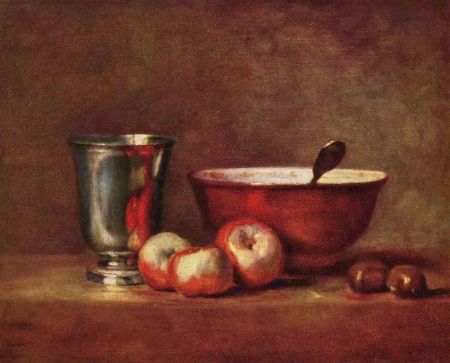 El vaso de plata - Jean Simeón Chardin