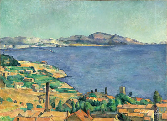 Le Golfe de Marseille vu de l'Estaque - Paul Cézanne - Reproductions de tableaux et peintures haut de gamme