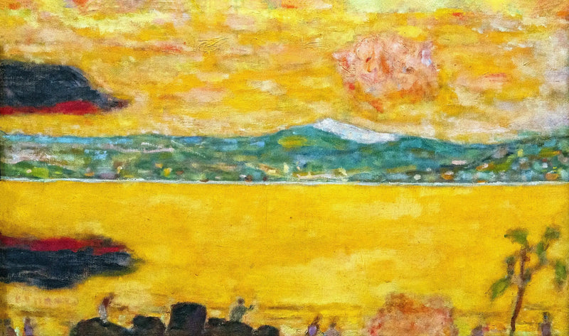 La bahía de Saint-Tropez al atardecer - Pierre Bonnard