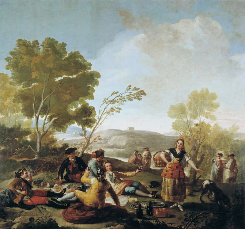 La Merienda a la orilla del Manzanares - Francisco de Goya