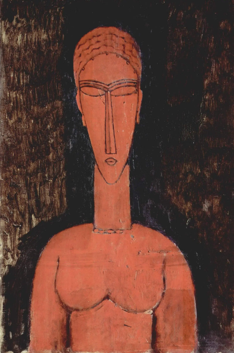 El gran busto rojo - Amedeo Modigliani