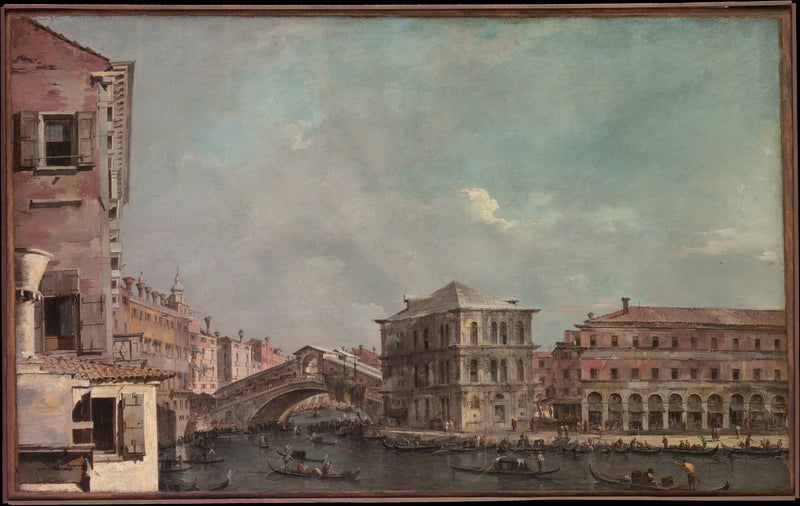 El Gran Canal sobre el Rialto - Francesco Guardi