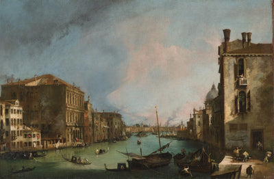 Le Grand Canal avec le pont du Rialto - Canaletto - Alpha Reproduction
