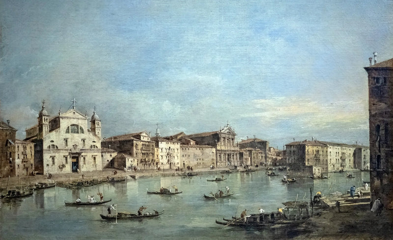 El Gran Canal con Santa Lucia y Santa María de Nazaret - Francesco Guardi
