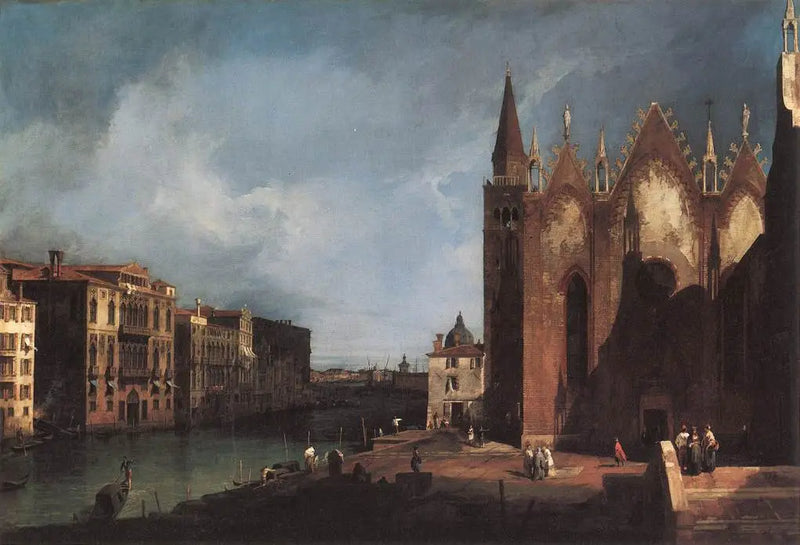 El Gran Canal de Santa Maria della Carità hacia el Bacin de San Marco - Canaletto