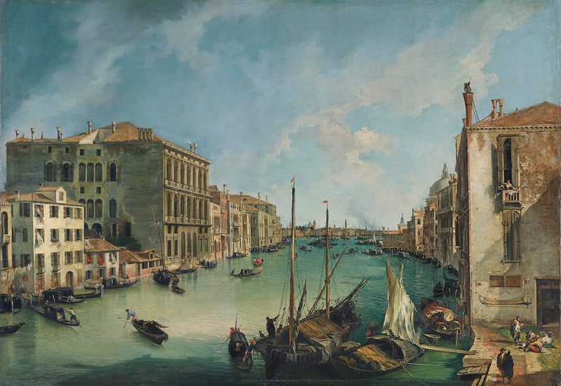 El Gran Canal desde la Plaza San Vio en Venecia - Canaletto