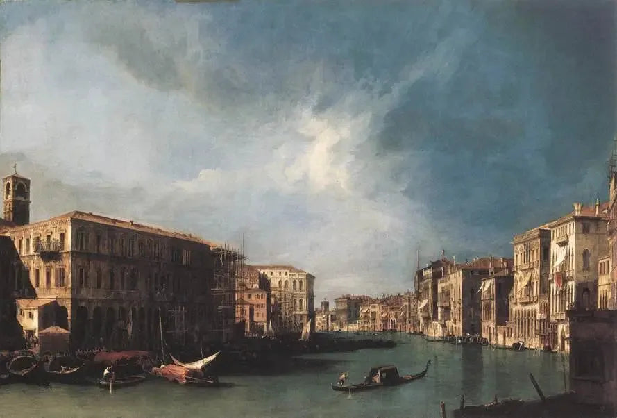 El Gran Canal desde el Rialto hacia el norte - Canaletto