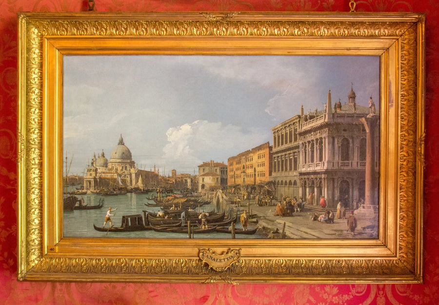 El Gran Canal, la Piazzetta y la Aduana de mar, Venecia - Canaletto