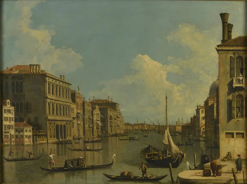 El Gran Canal, visto hacia el este desde S. Vio - Canaletto