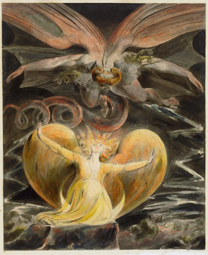 El gran Dragón Rojo y la Mujer vestida de sol - William Blake