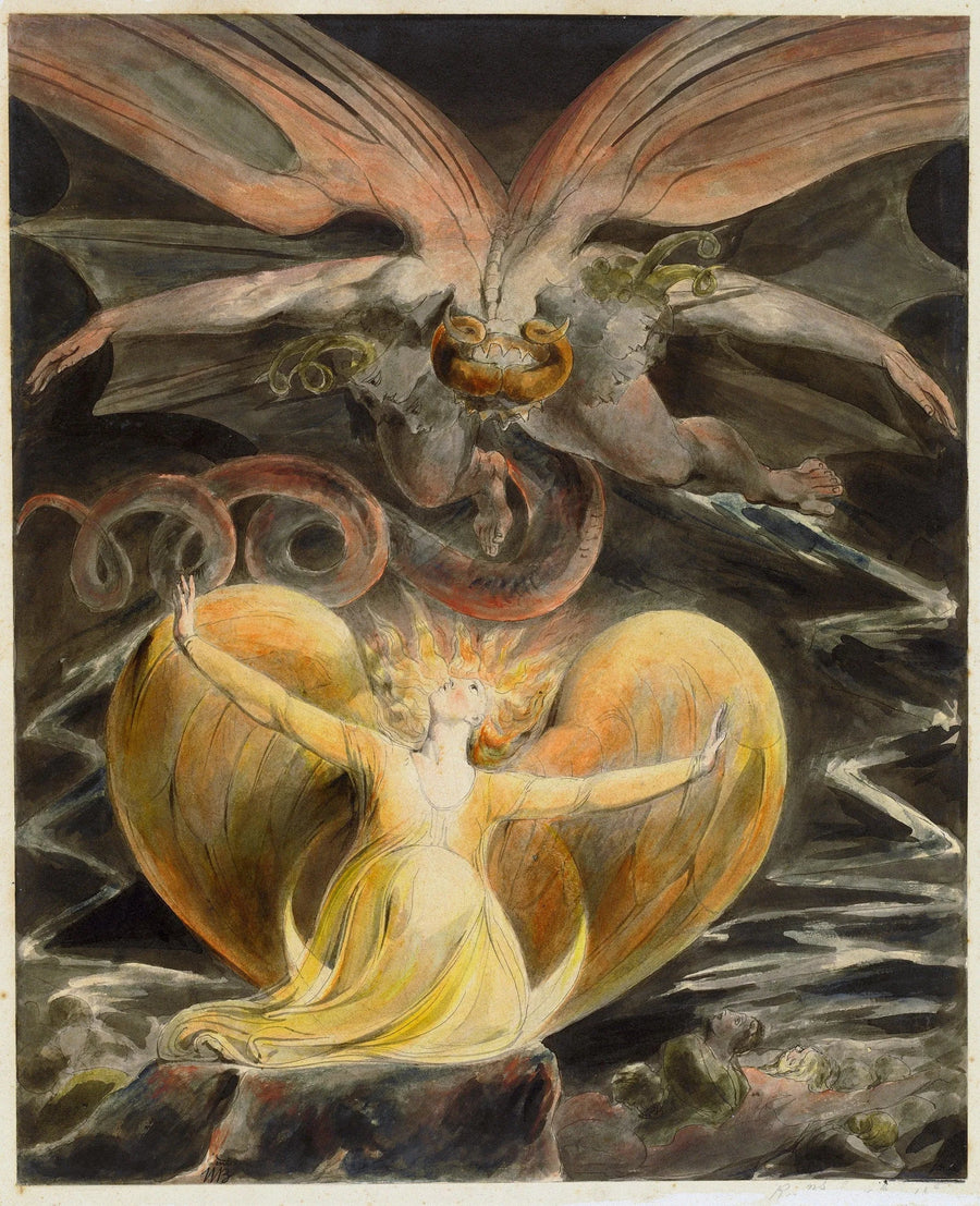 El gran Dragón Rojo y la Mujer vestida de sol - William Blake