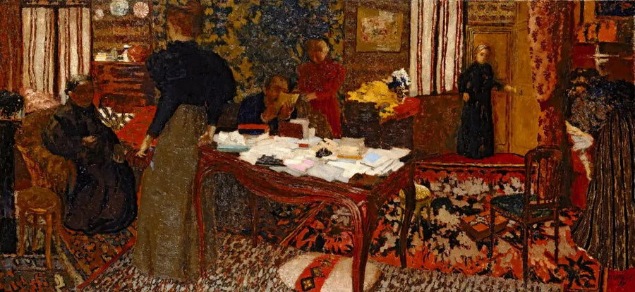 El Gran Interior con seis personajes - Édouard Vuillard