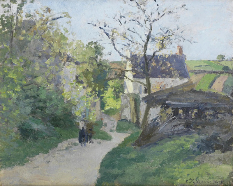 El Gran Nogal, la casa Rondest, Pontoise - Camille Pissarro