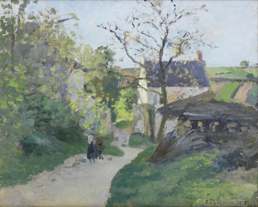 El Gran Nogal, la casa Rondest, Pontoise - Camille Pissarro