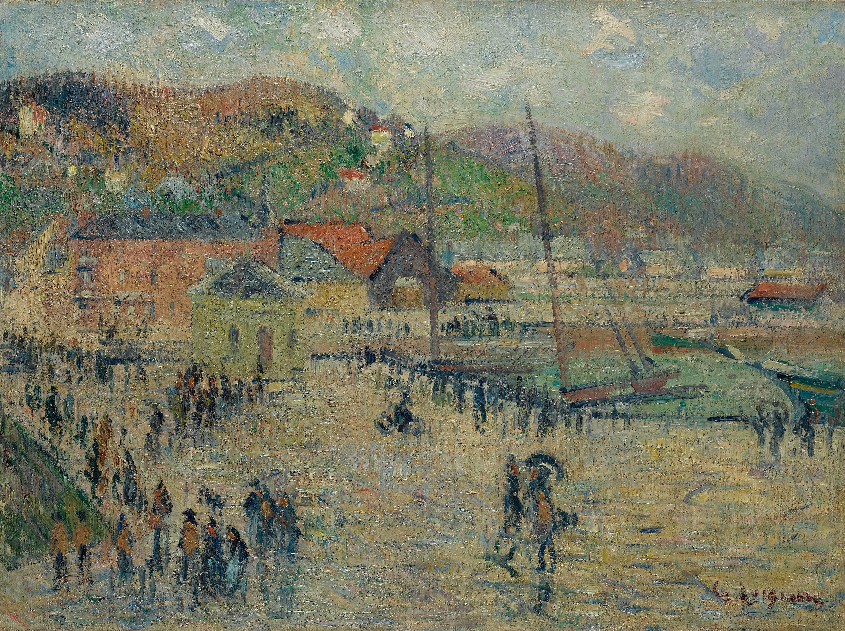Le Grand Quai Fécamp - Gustave Loiseau - Alpha Reproduction