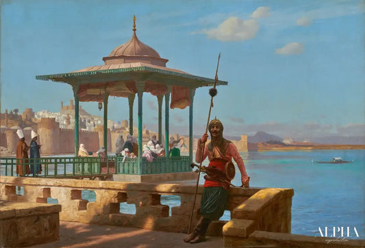 Le harem au kiosque - Jean-Léon Gérôme - Reproductions de tableaux et peintures haut de gamme