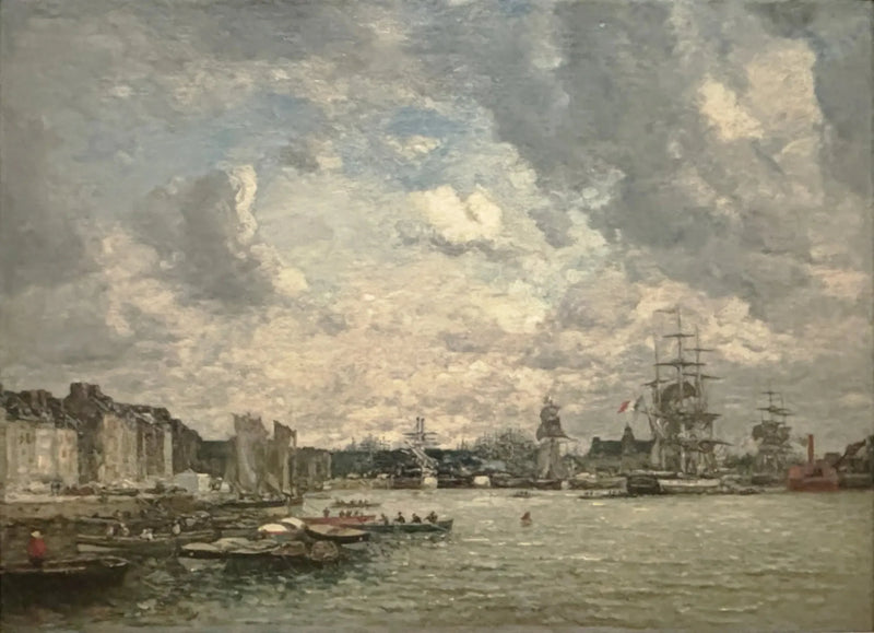 El Havre. El puerto de la Barre - Eugène Boudin