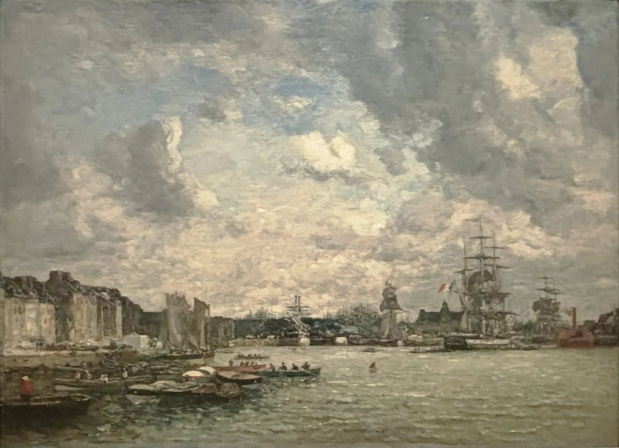 El Havre. El puerto de la Barre - Eugène Boudin