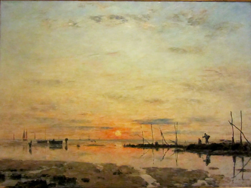 Le Havre. Atardecer en marea baja - Eugène Boudin