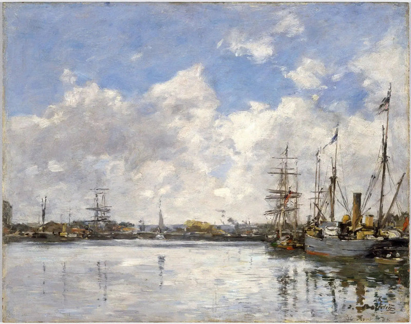 El Havre, el puerto - Eugène Boudin