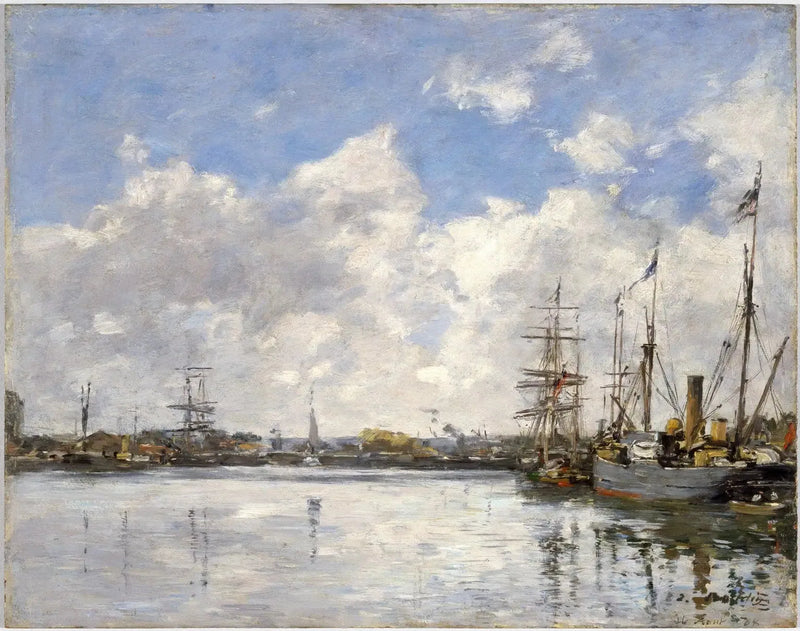 El Havre, el puerto - Eugène Boudin