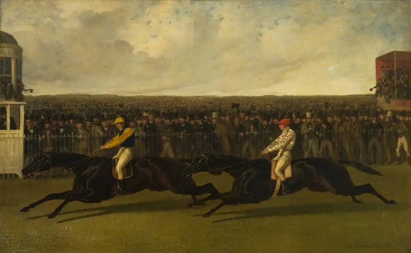 El Holandés Volador y el Voltigeur en acción en York, el 13 de mayo de 1851 - John Frederick Herring, Sr.