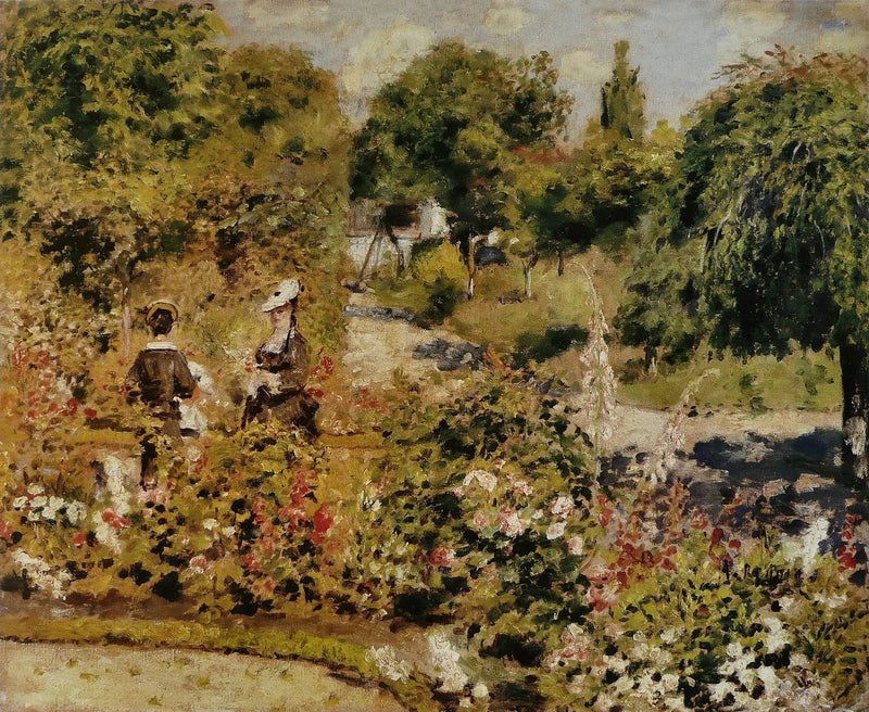 El jardín en Fontenay - Pierre-Auguste Renoir