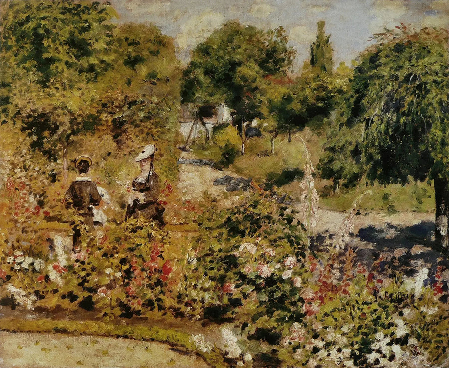El jardín en Fontenay - Pierre-Auguste Renoir