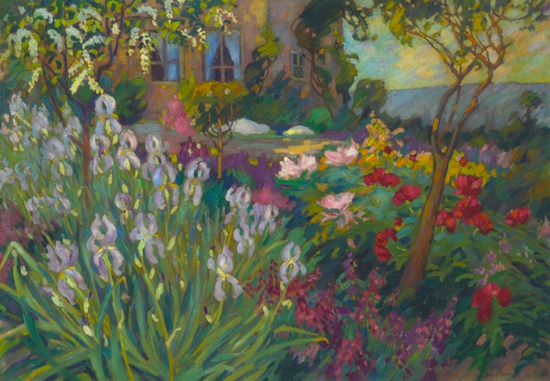 El jardín con iris - Robert Antoine Pinchon