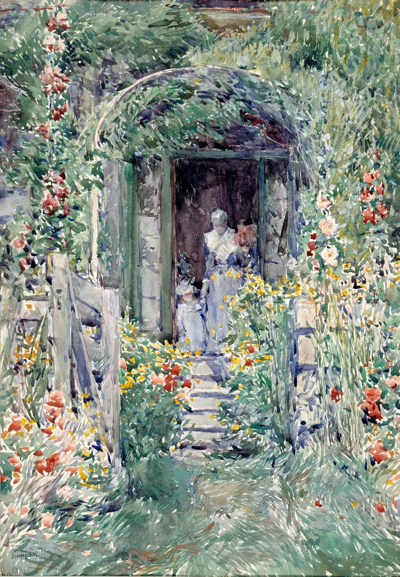 El jardín en su gloria - Childe Hassam