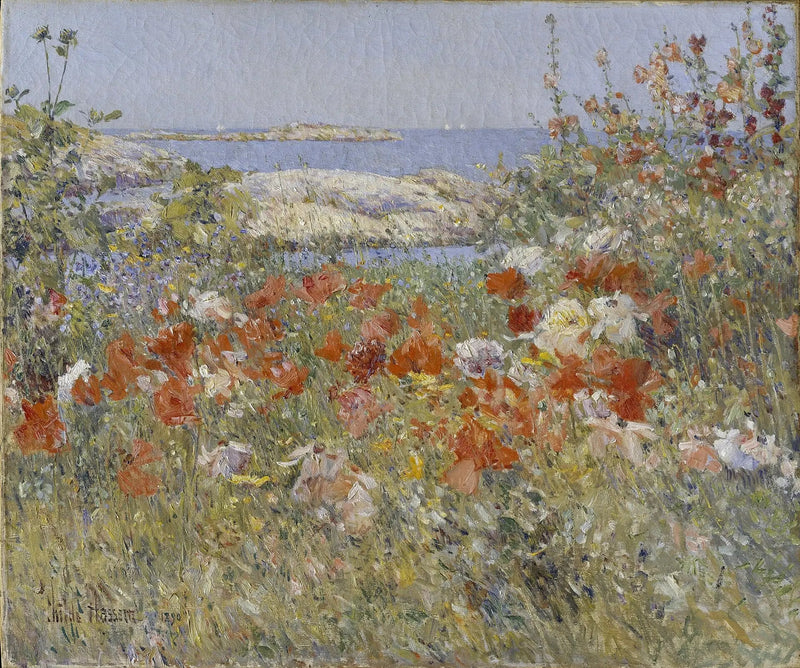 El jardín de Cecilia Thaxter, islas Shoals, Maine - Childe Hassam