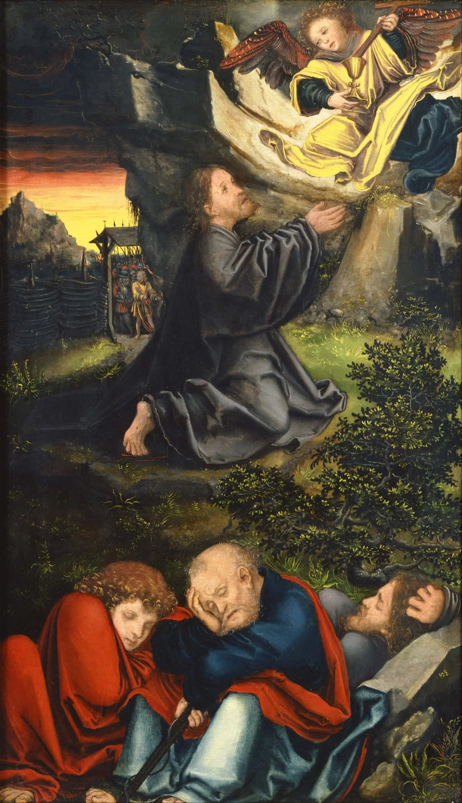El jardín de Getsemaní - Lucas Cranach el Viejo