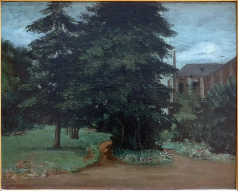 El jardín de la abadía de Loos-lez-Lille - Gustave Courbet