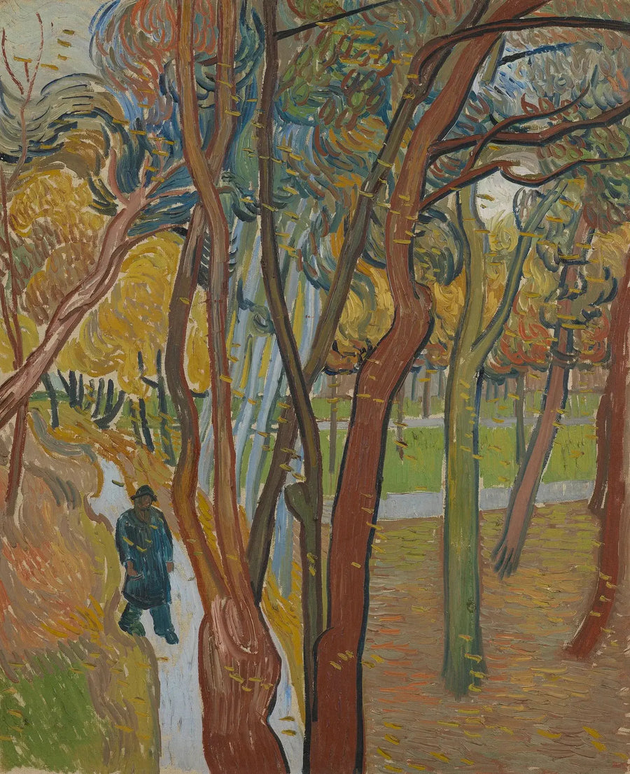 El jardín del hospital Saint-Paul (« La caída de las hojas ») - Vincent van Gogh