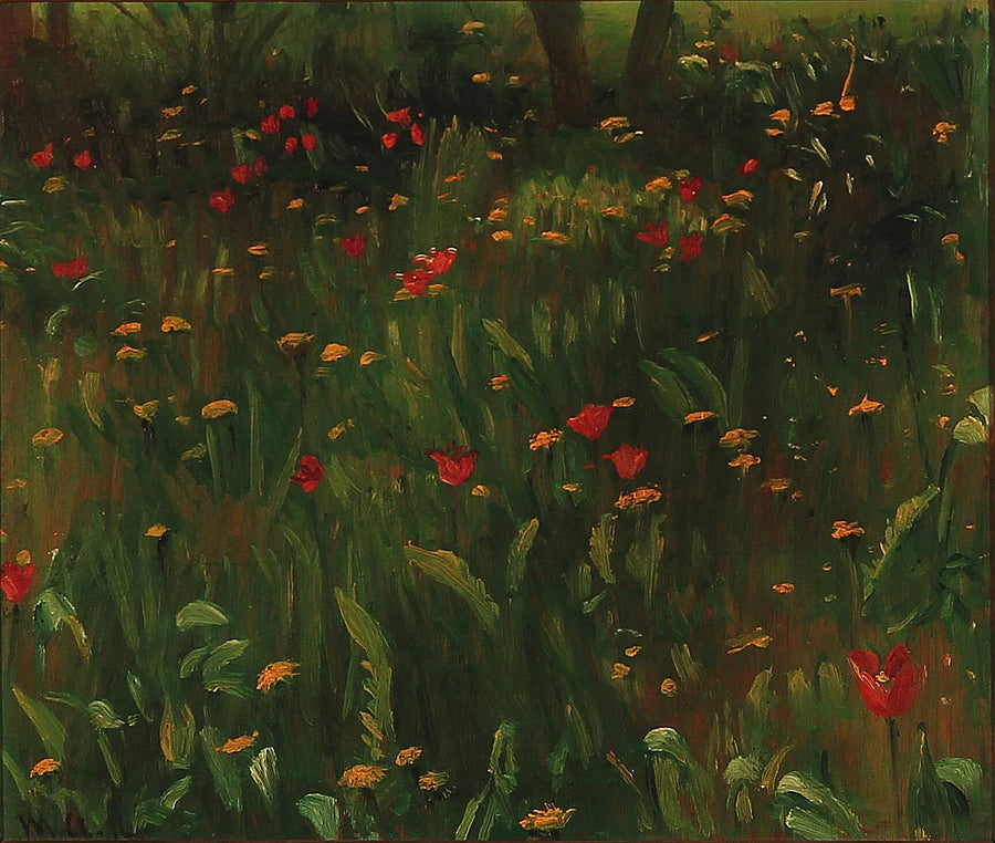 El jardín familiar Ancher en Skagen. -Michael Peter Ancher