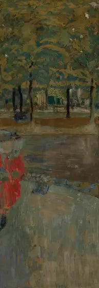 El jardín de La Muette en Passy, París (La Muette) - Édouard Vuillard