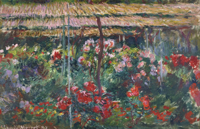 Reproduction du tableau « Le jardin de la peony - Claude Monet » par Alpha Reproduction en peinture à l’huile