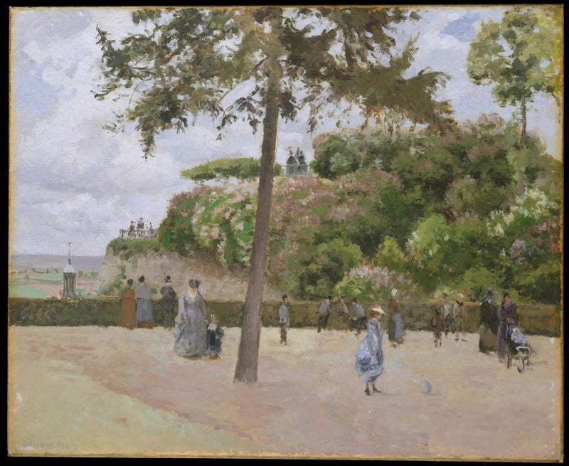 El Jardín de la Ciudad, Pontoise - Camille Pissarro
