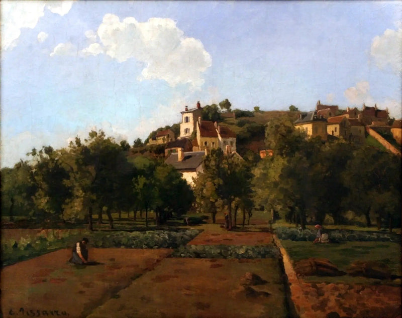 El jardín de Maubuisson, Pontoise - Camille Pissarro