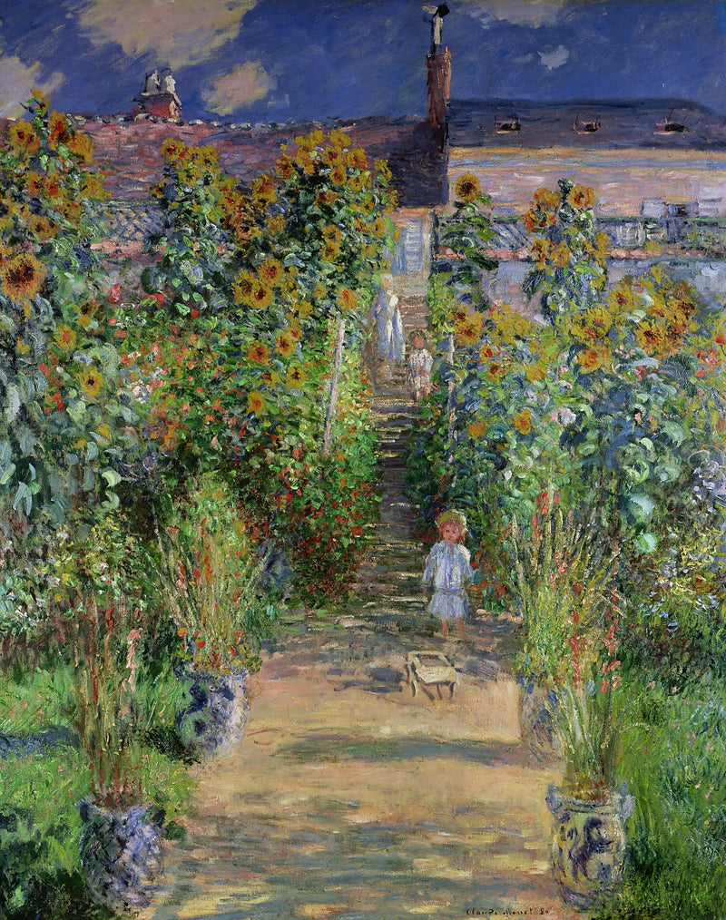 El Jardín de Monet en Vétheuil - Claude Monet