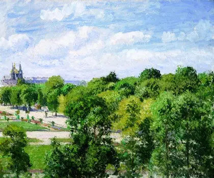 El Jardín de las Tullerías, verano - Camille Pissarro