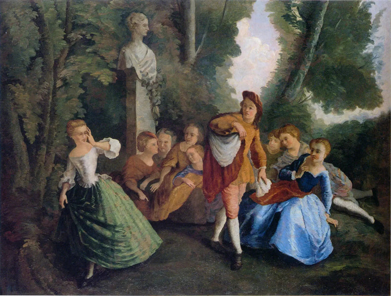 El juego del escondite, según Lancret - Paul Cézanne