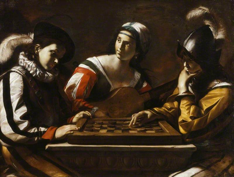 El juego de damas - Mattia Preti