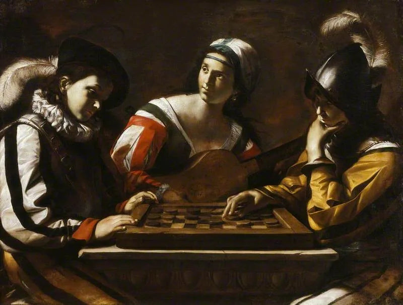 El juego de damas - Mattia Preti