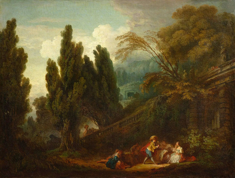 El Juego de la paleta - Jean-Honoré Fragonard