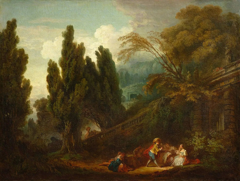 El Juego de la paleta - Jean-Honoré Fragonard