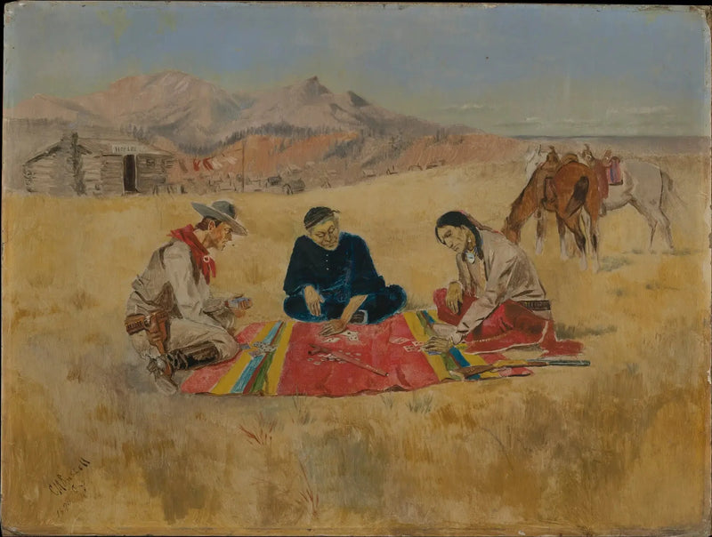 El juego de póker - Charles Marion Russell